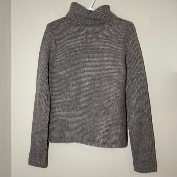 T Alexander Wang Turtleneck High Low Knit Grey Sweater size M - Picture 4 of 6